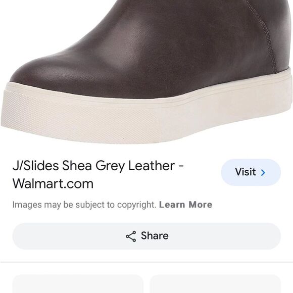 J/Slides Shea Sneaker Boot in Espresso Black Leather 8.5 M NWOB - Picture 12 of 14